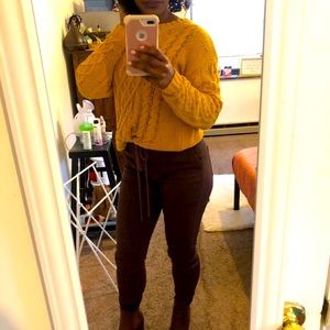 Mustard Yellow Knit-Sweater